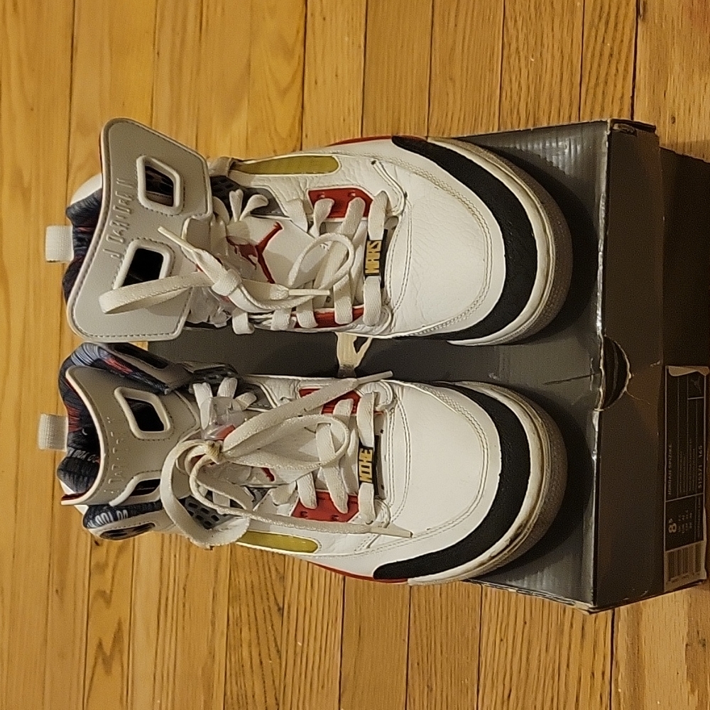 Jordan Spizike White/Fire Red-Black "Mars Blackmon "